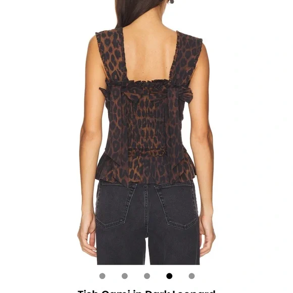 NWOT Damson madder leopard top XS - Picture 4 of 4